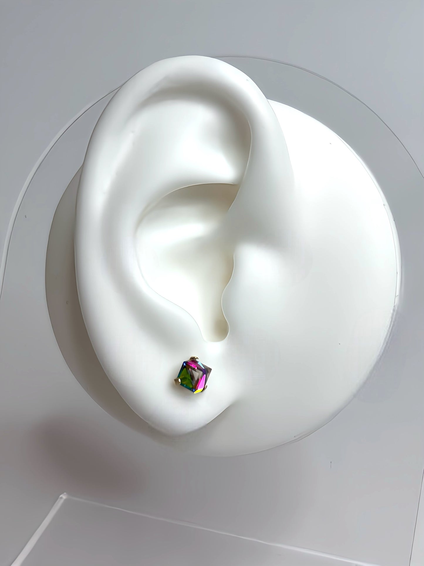 Crystal stud earrings