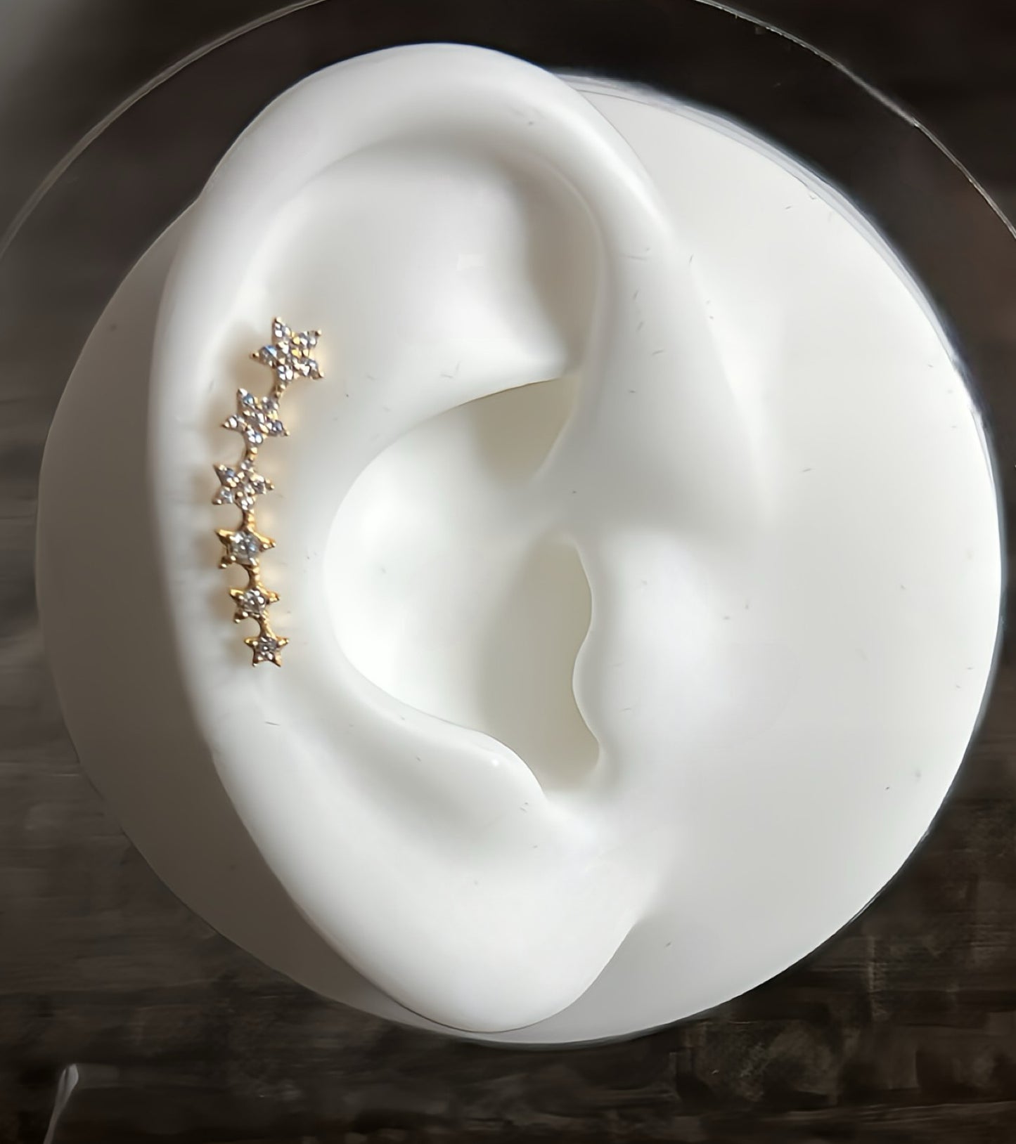 Crawler zirconia earrings