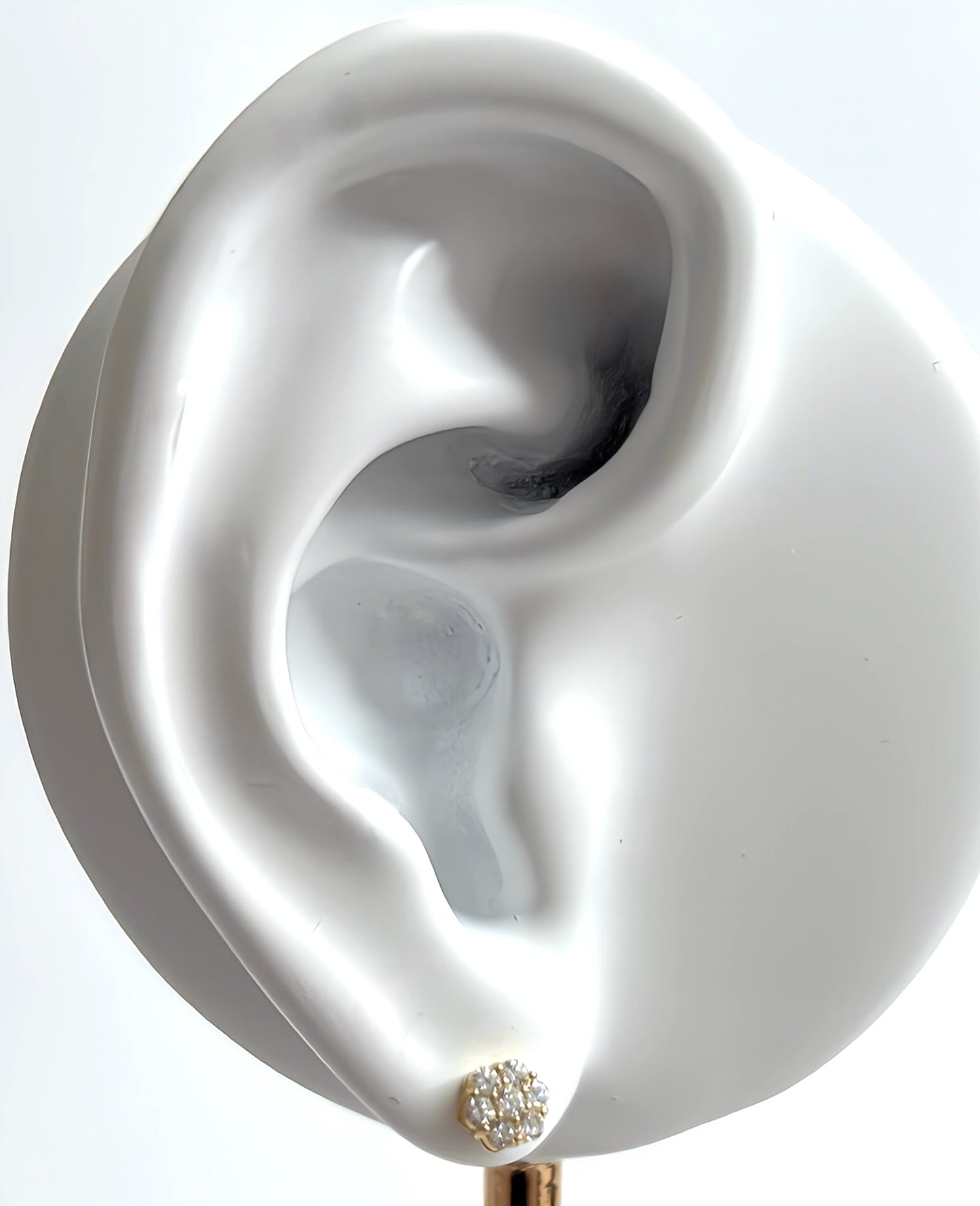 Mini flower zirconia earrings