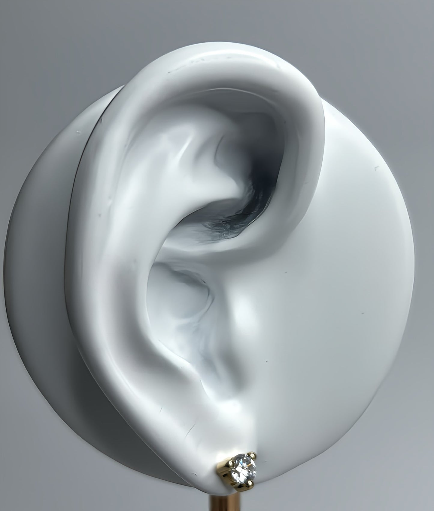 Triangle zirconia earrings