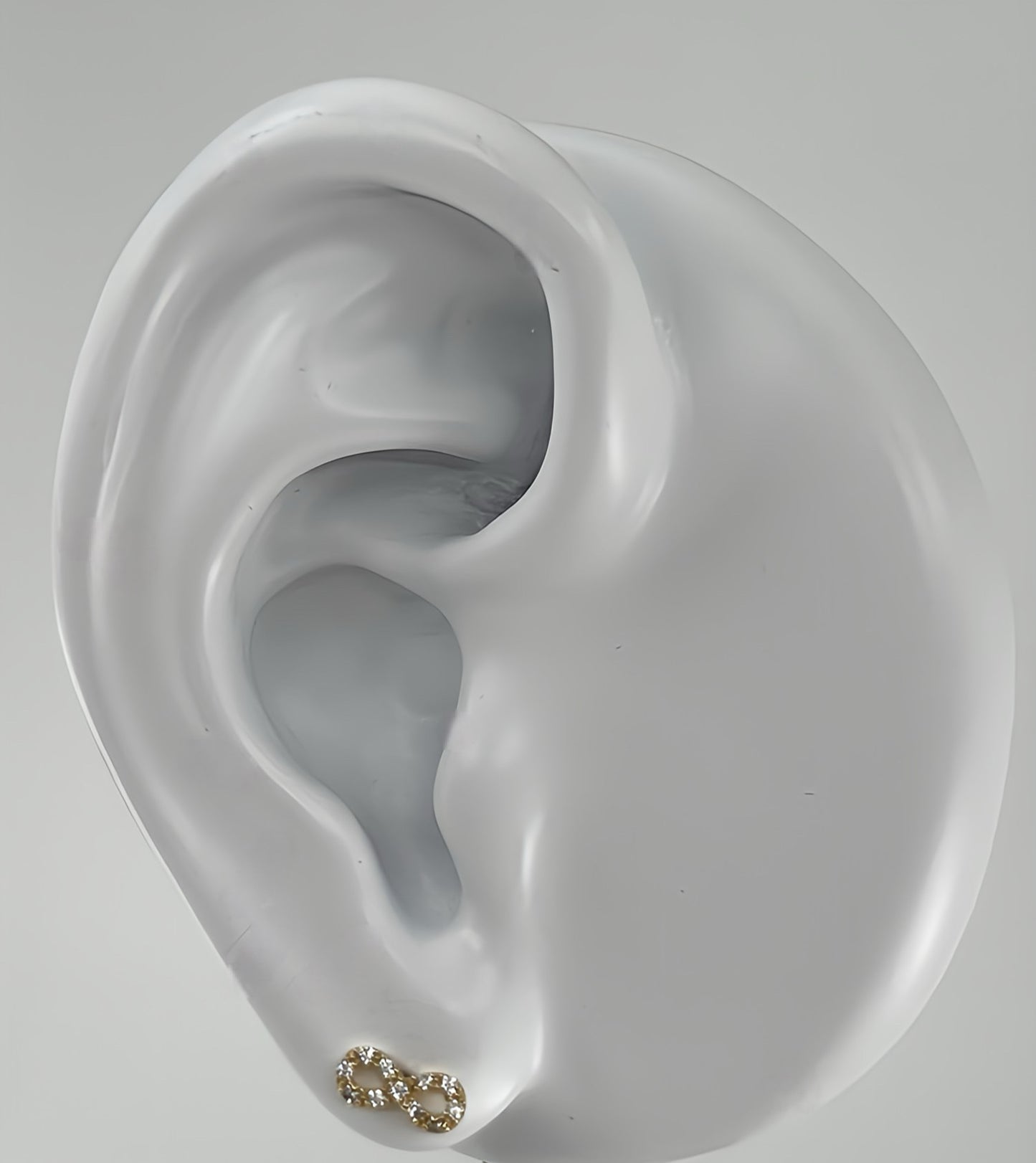 Infinity zirconia earrings