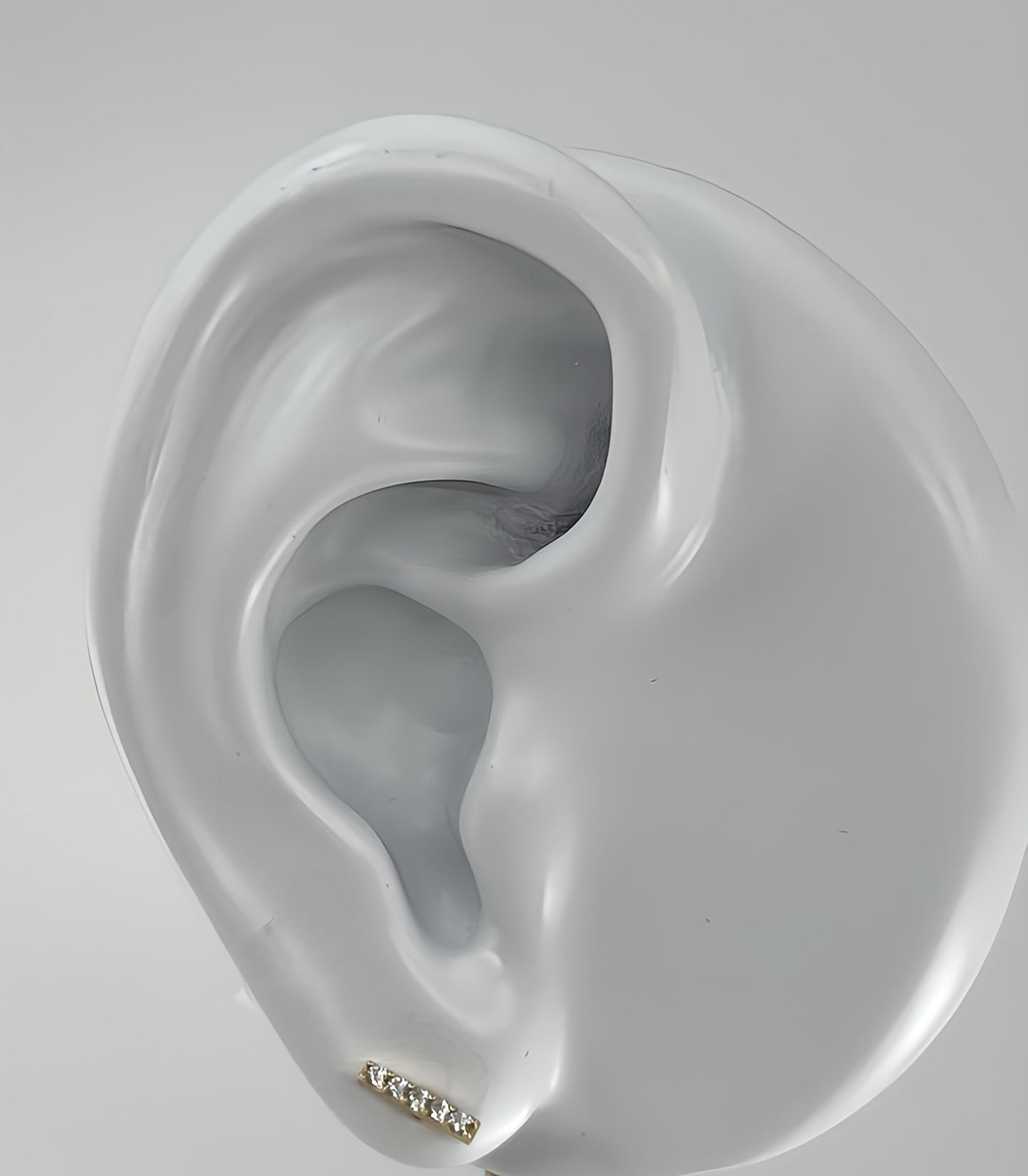 Vertical bar stud earrings