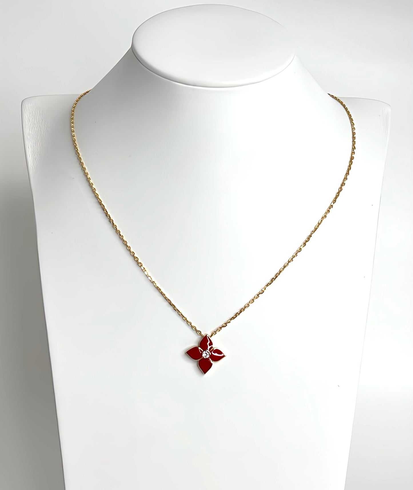 Red Flower necklace