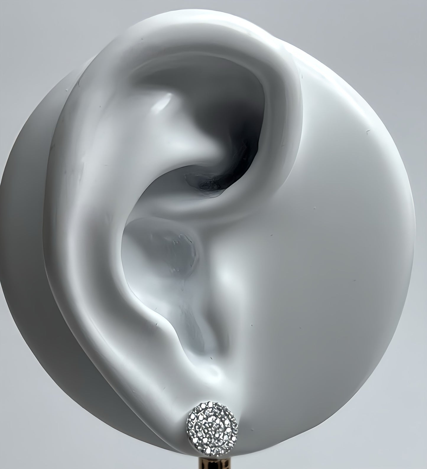Brilliant zirconia stud earrings