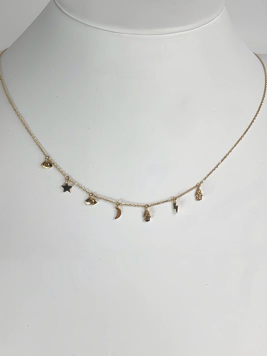 Multi-charm necklace